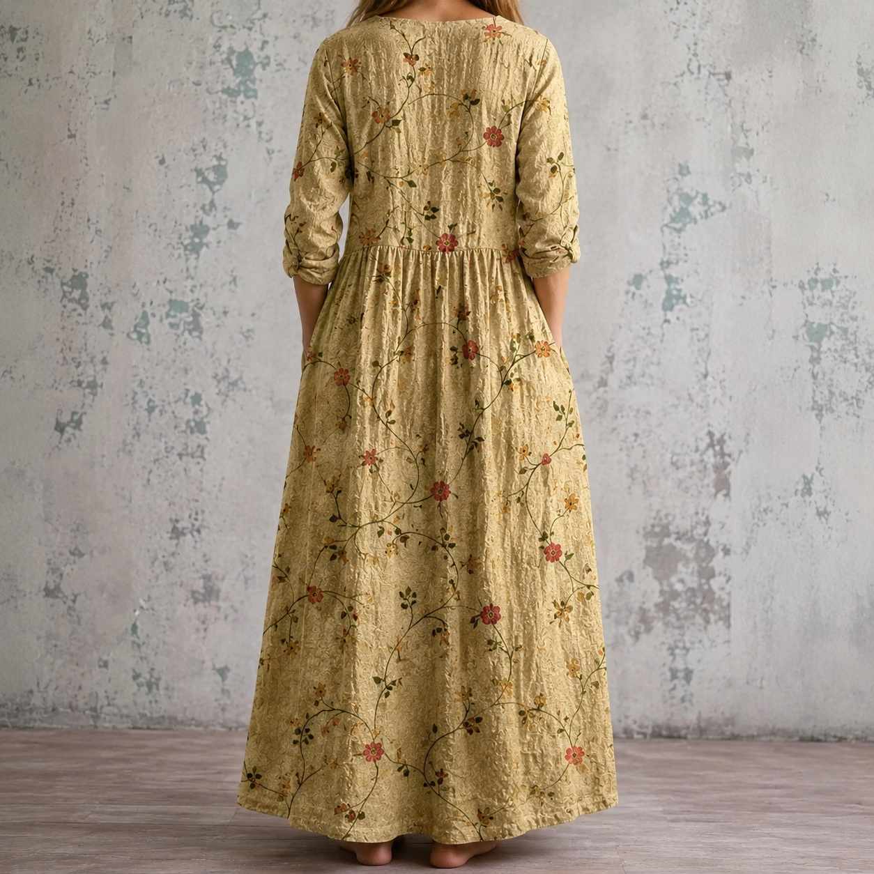 ERICA™ | FLORAL LINEN SUMMER DRESS
