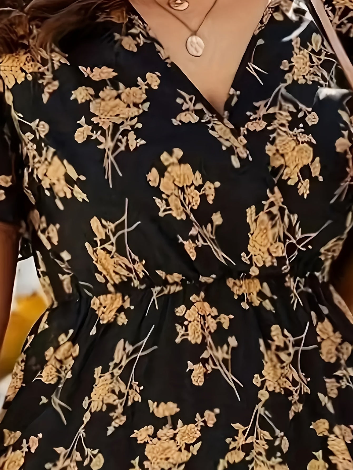 Elowen™ | Graceful Floral Wrap Midi
