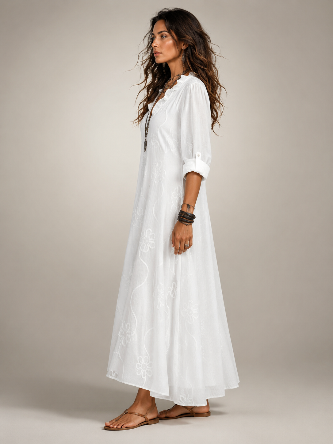 Merle | Tummy Covering Floral Summer Dress
