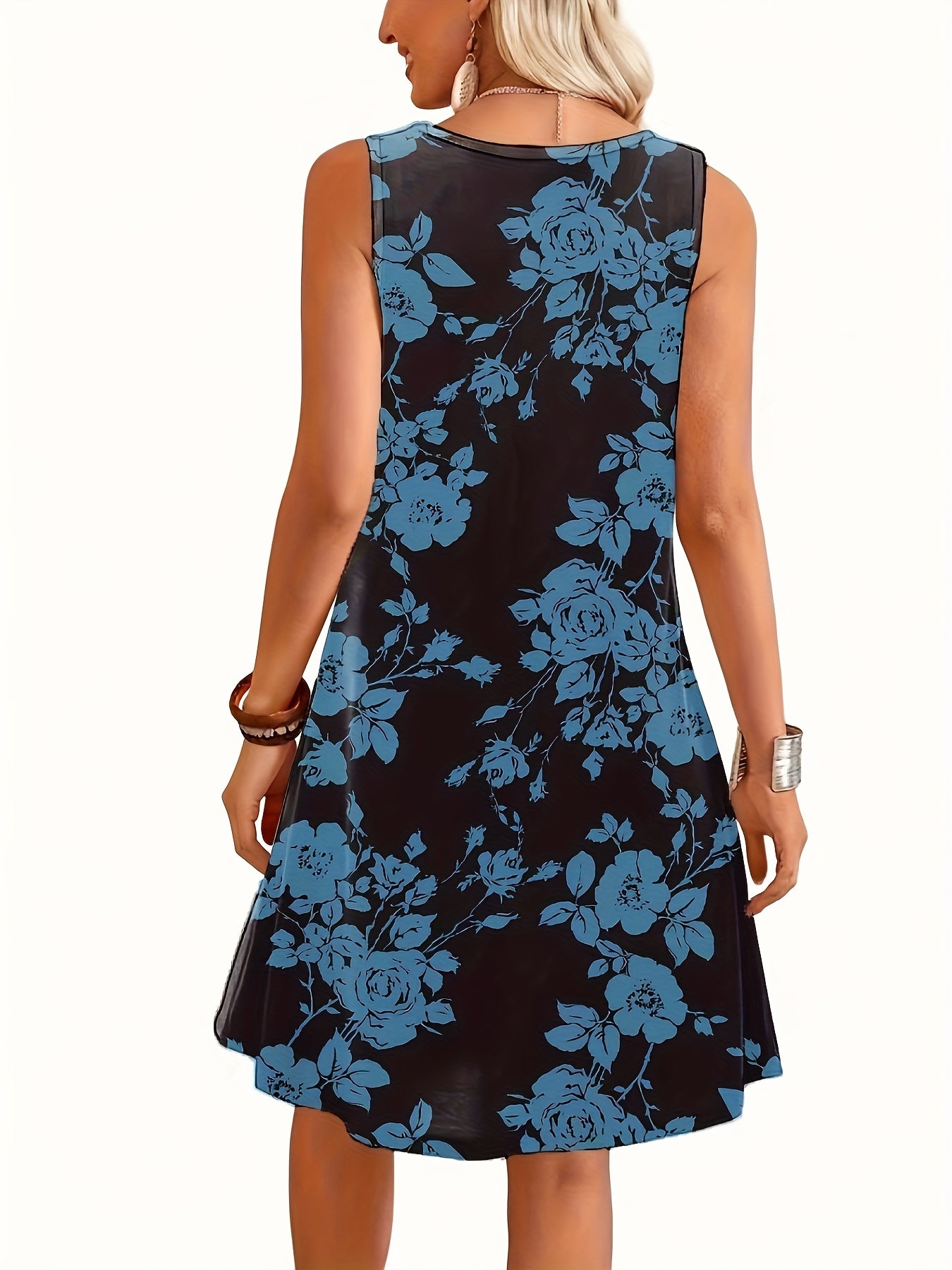 Serelise™ | Elegant Floral Swing Dress