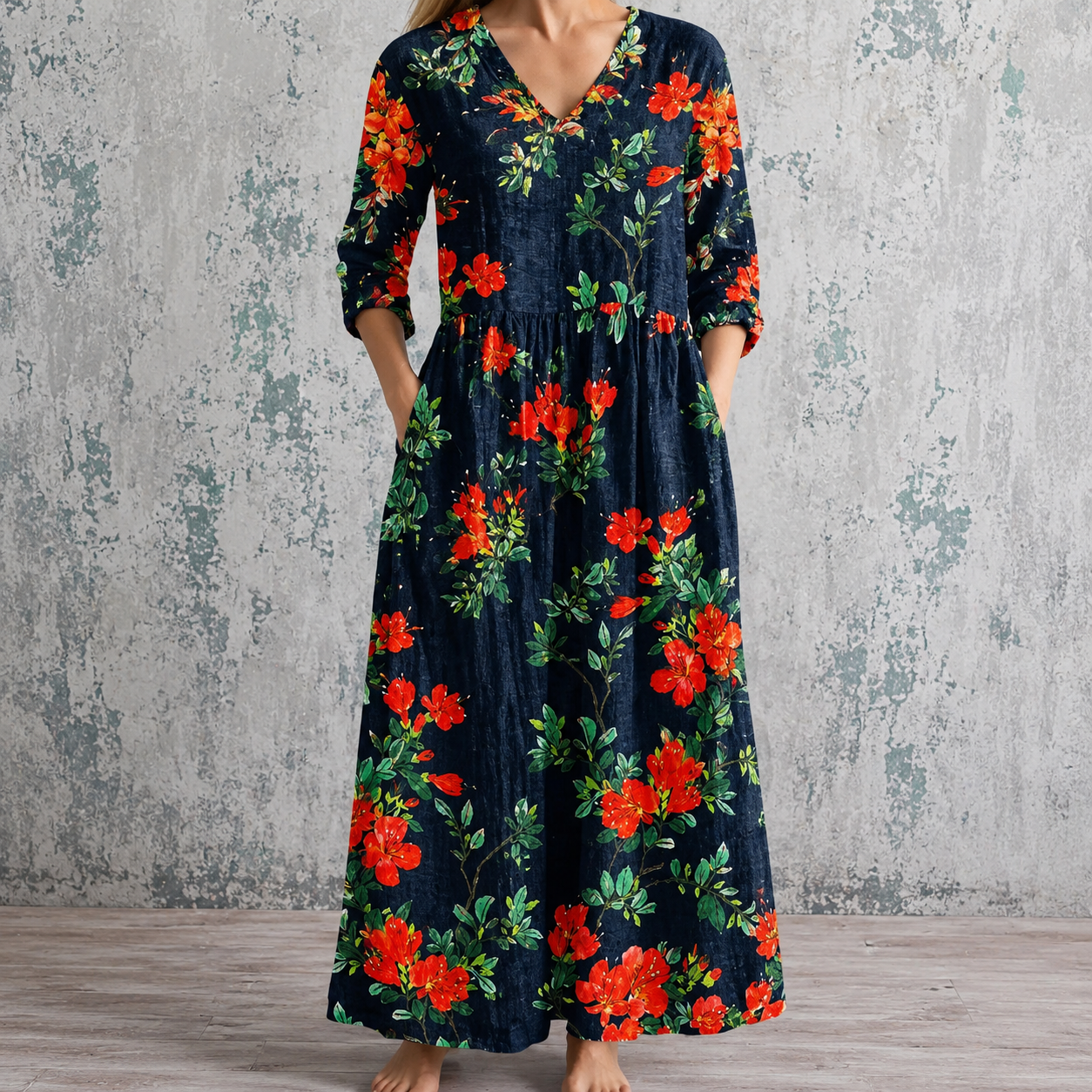 WENDY™ | FLORAL LINEN SUMMER DRESS