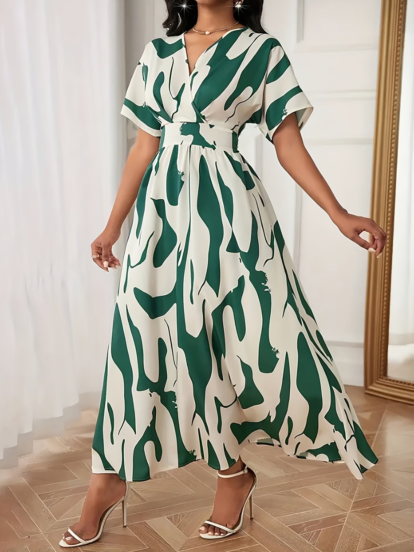 Veloura™ | Elegant Flowing Statement Maxi