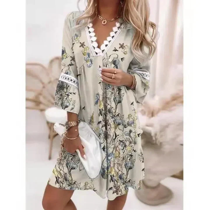 Cassandra Summer Dress – Floral Lightness and Casual Elegance