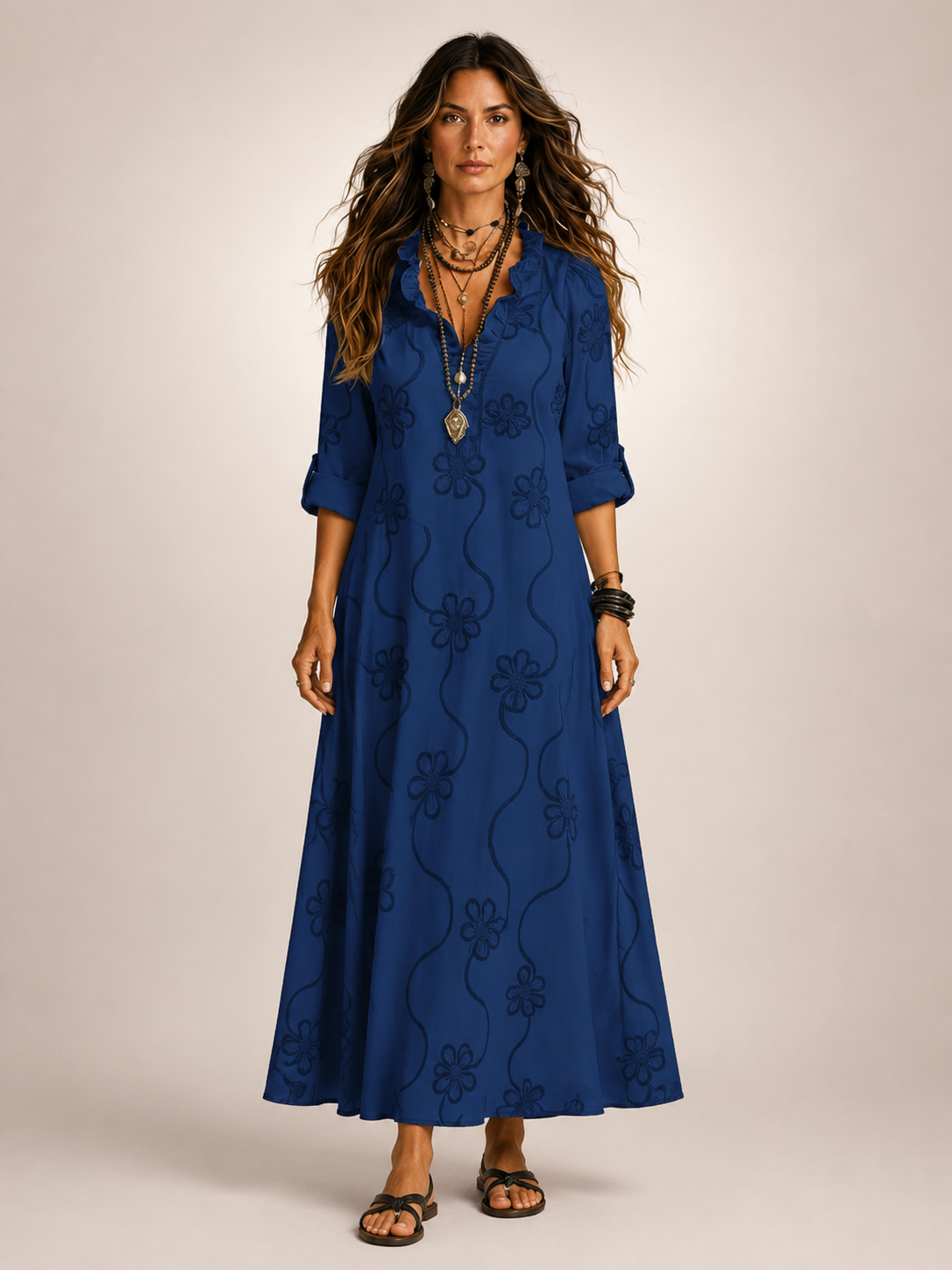 Merle | Tummy Covering Floral Summer Dress