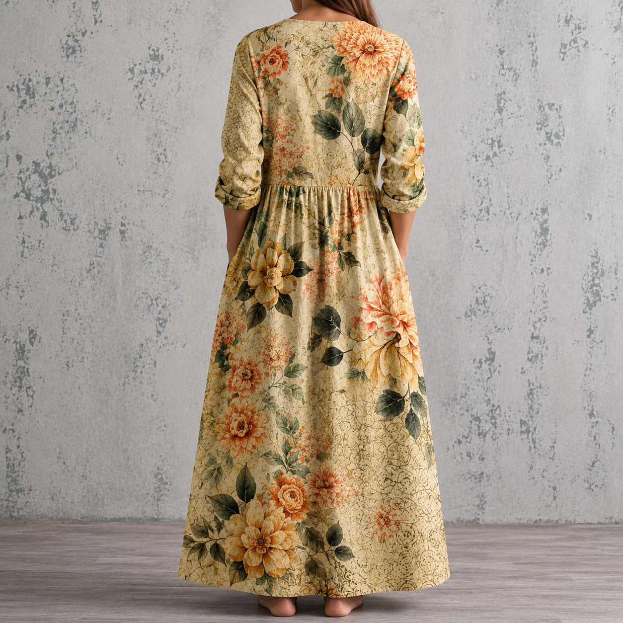 TIARA™ | FLORAL LINEN SUMMER DRESS