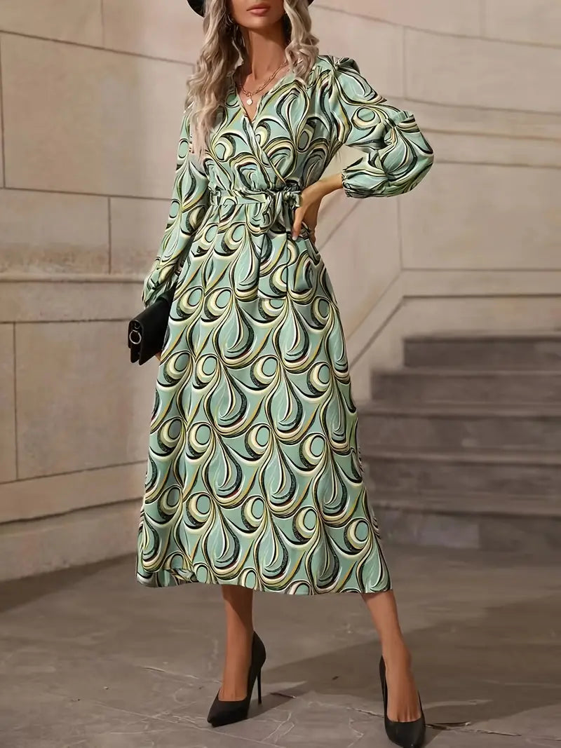 Beata - Dress with Wrap Neckline