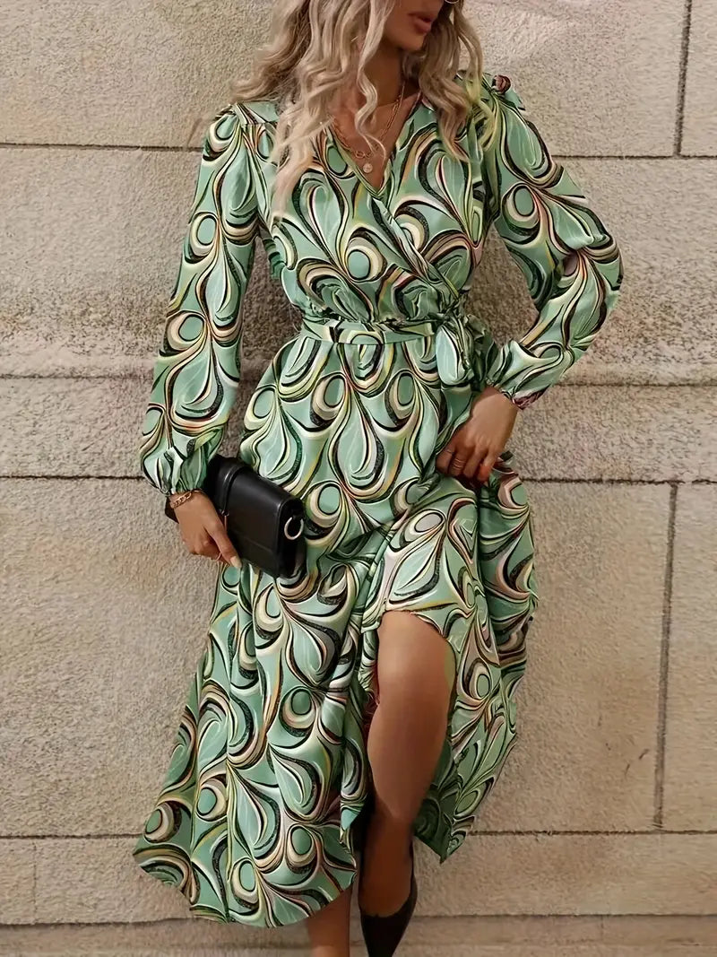 Beata - Dress with Wrap Neckline