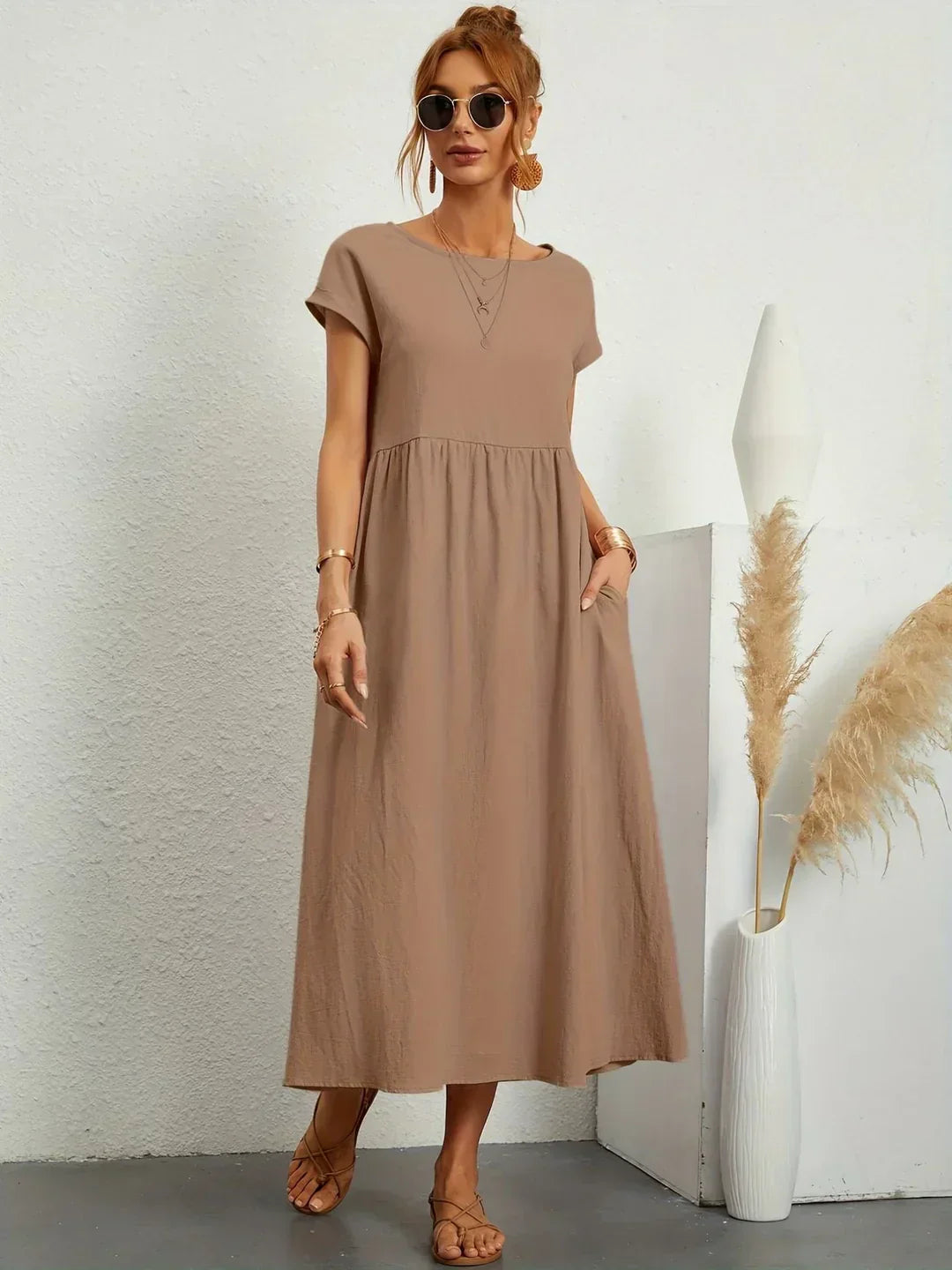 Gabrielle™ — Timeless Elegance Midi Dress