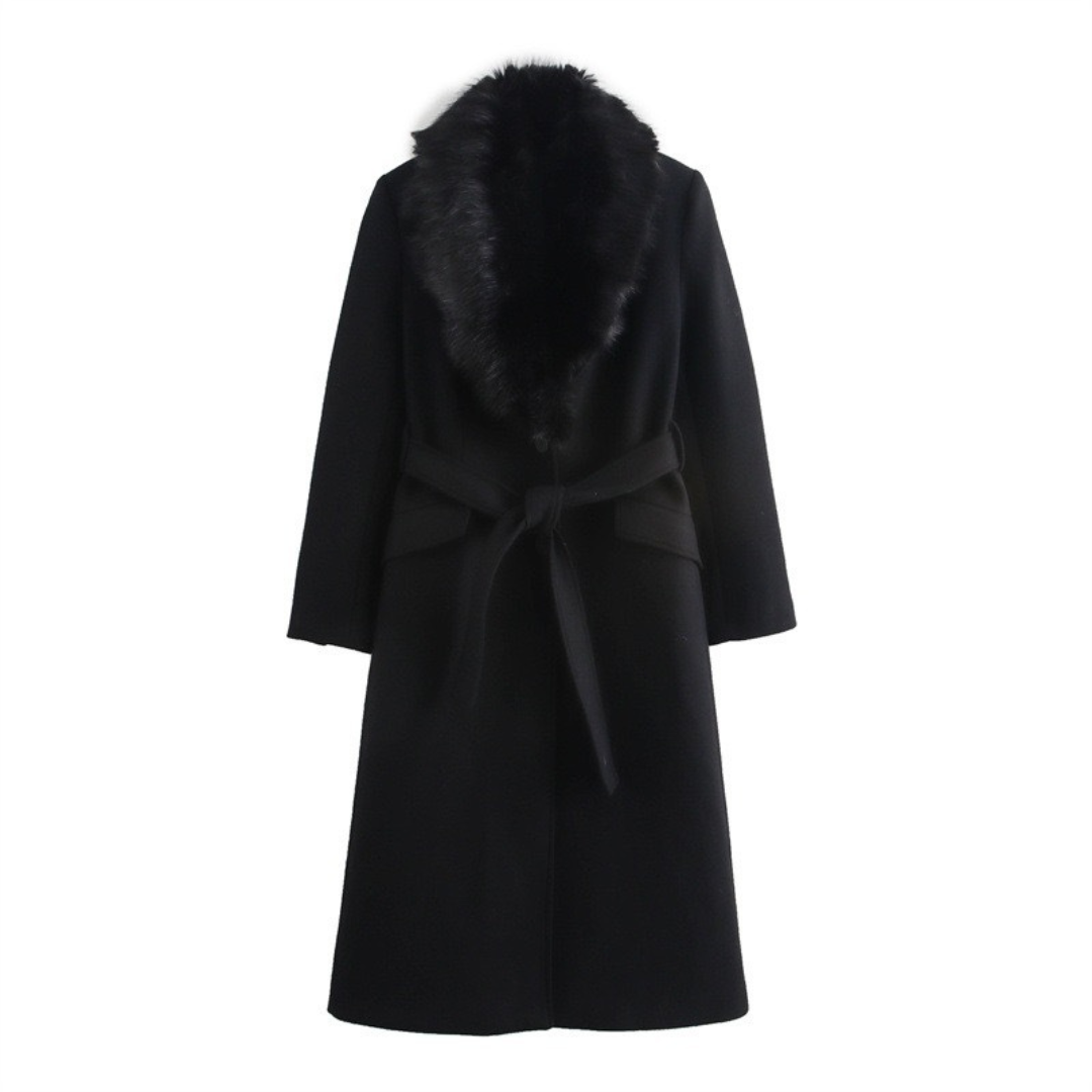 Campbell™ | Vienna Faux Fur Collar Coat