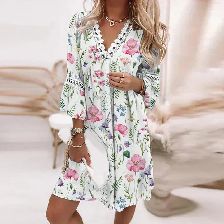 Cassandra Summer Dress – Floral Lightness and Casual Elegance