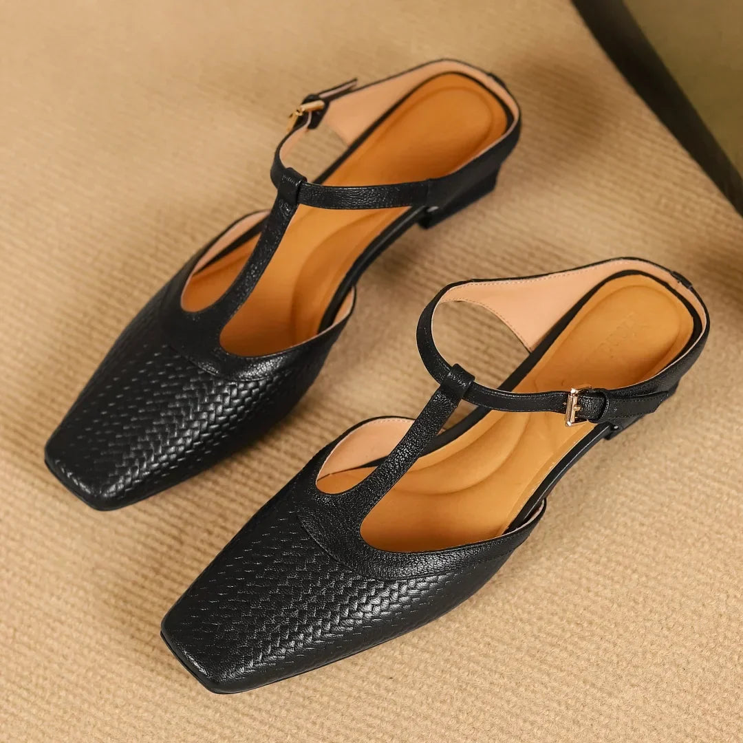 Sophia Leather Mules