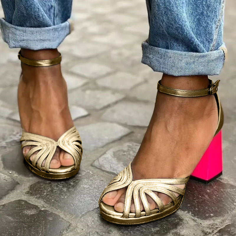Kylie™ - ELEGANT SANDALS WITH ANKLE STRAP AND OPEN TOES