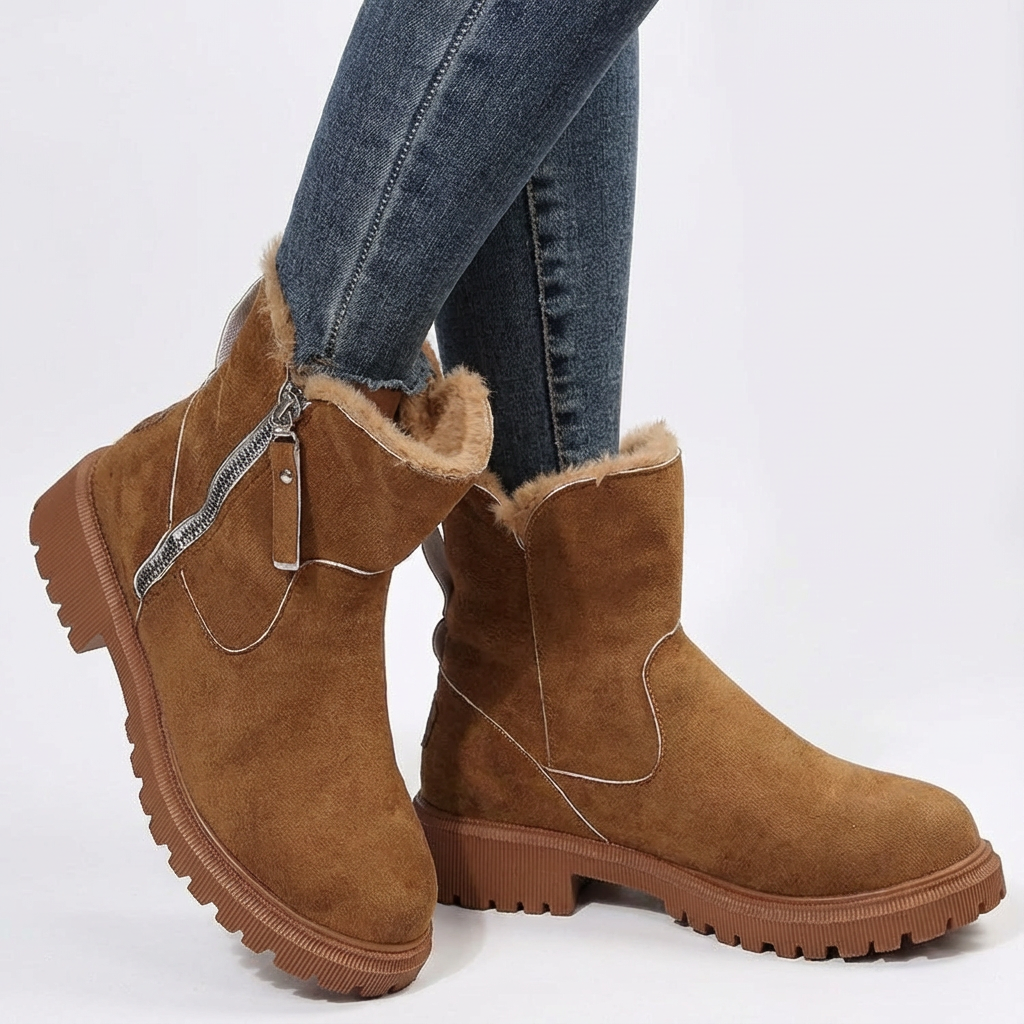Campbell™ | Faux Fur Lined Ankle Boots