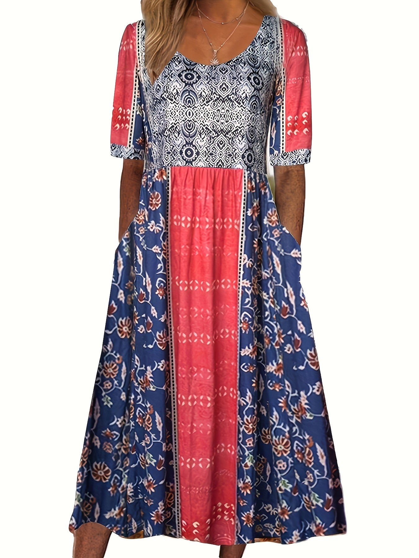 Elarisse™ | Bohemian Floral Pocket Maxi