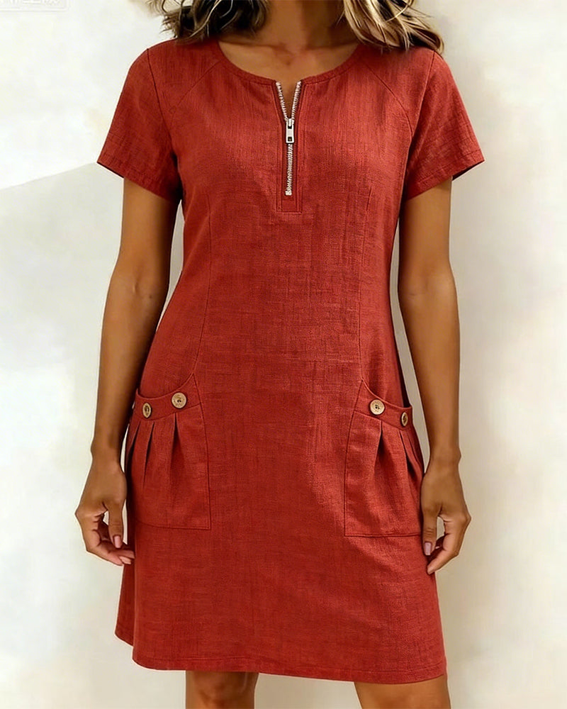 Lina™ Dress — Natural Elegance for Everyday Wear