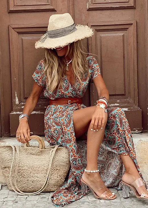 Anika™ - BOHEMIAN LONG DRESS WITH ELEGANT SILHOUETTE