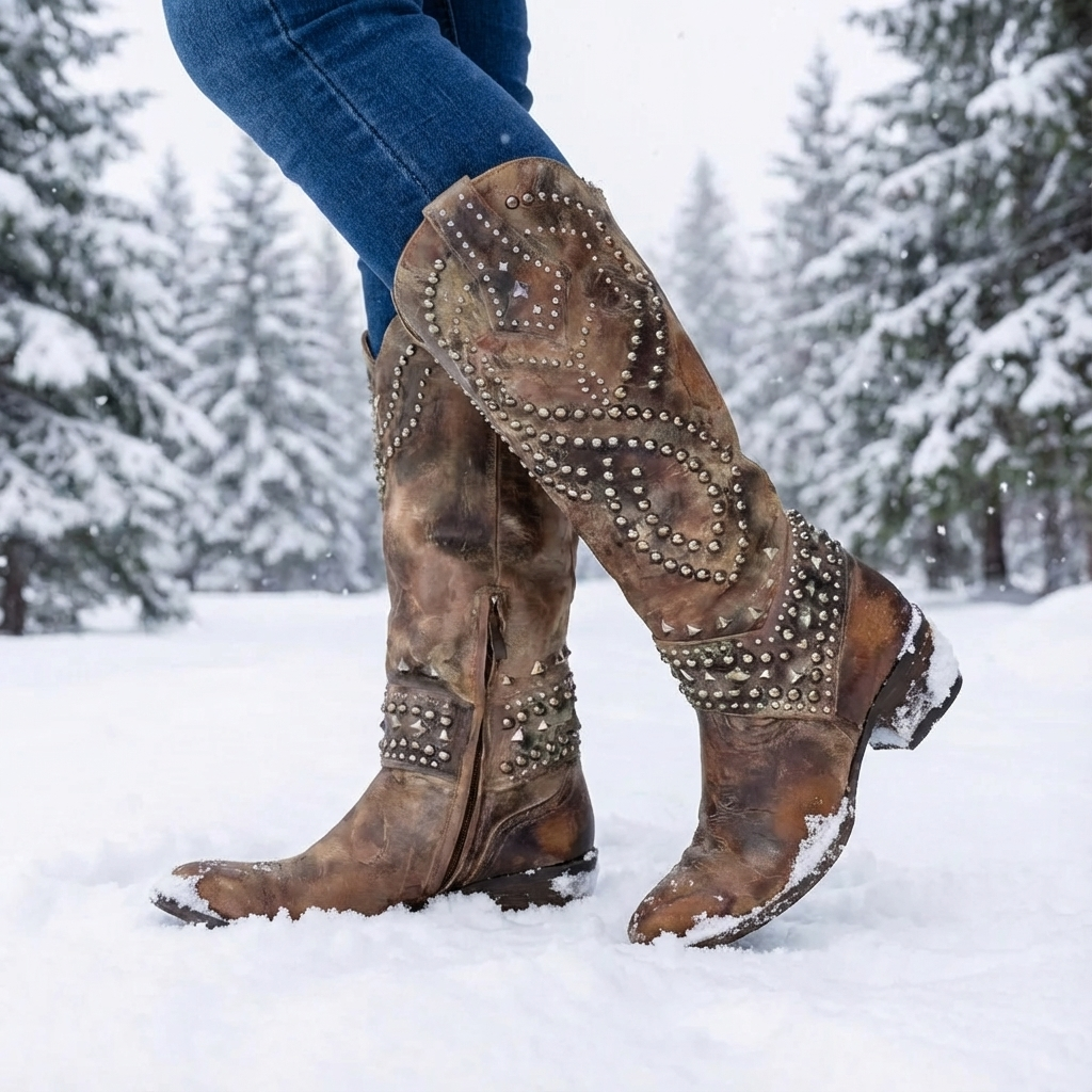 Olivia™ | Western Knee-High Boots