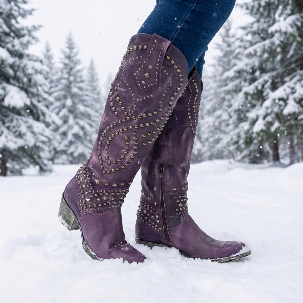 Olivia™ | Western Knee-High Boots