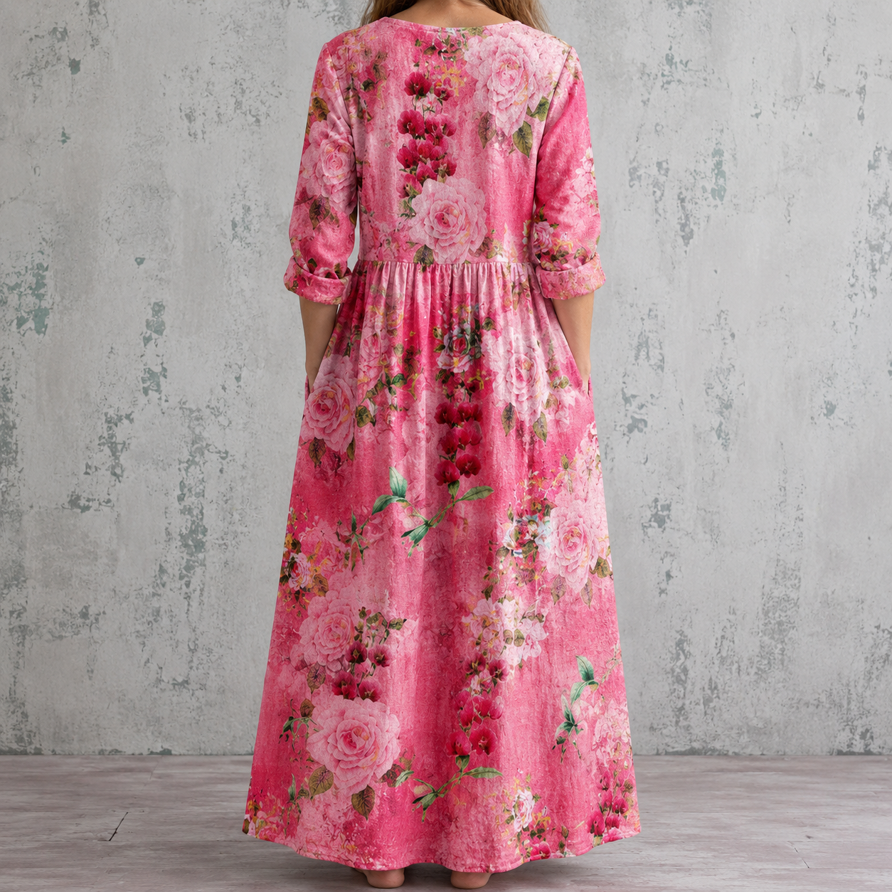 WENDA™ | FLORAL LINEN SUMMER DRESS