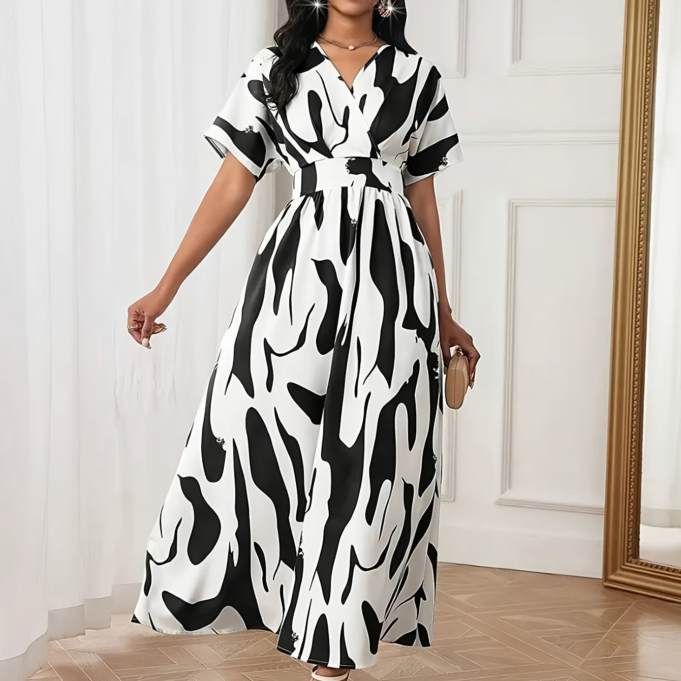 Veloura™ | Elegant Flowing Statement Maxi