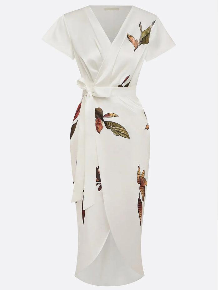 Judy Satin Midi Dress