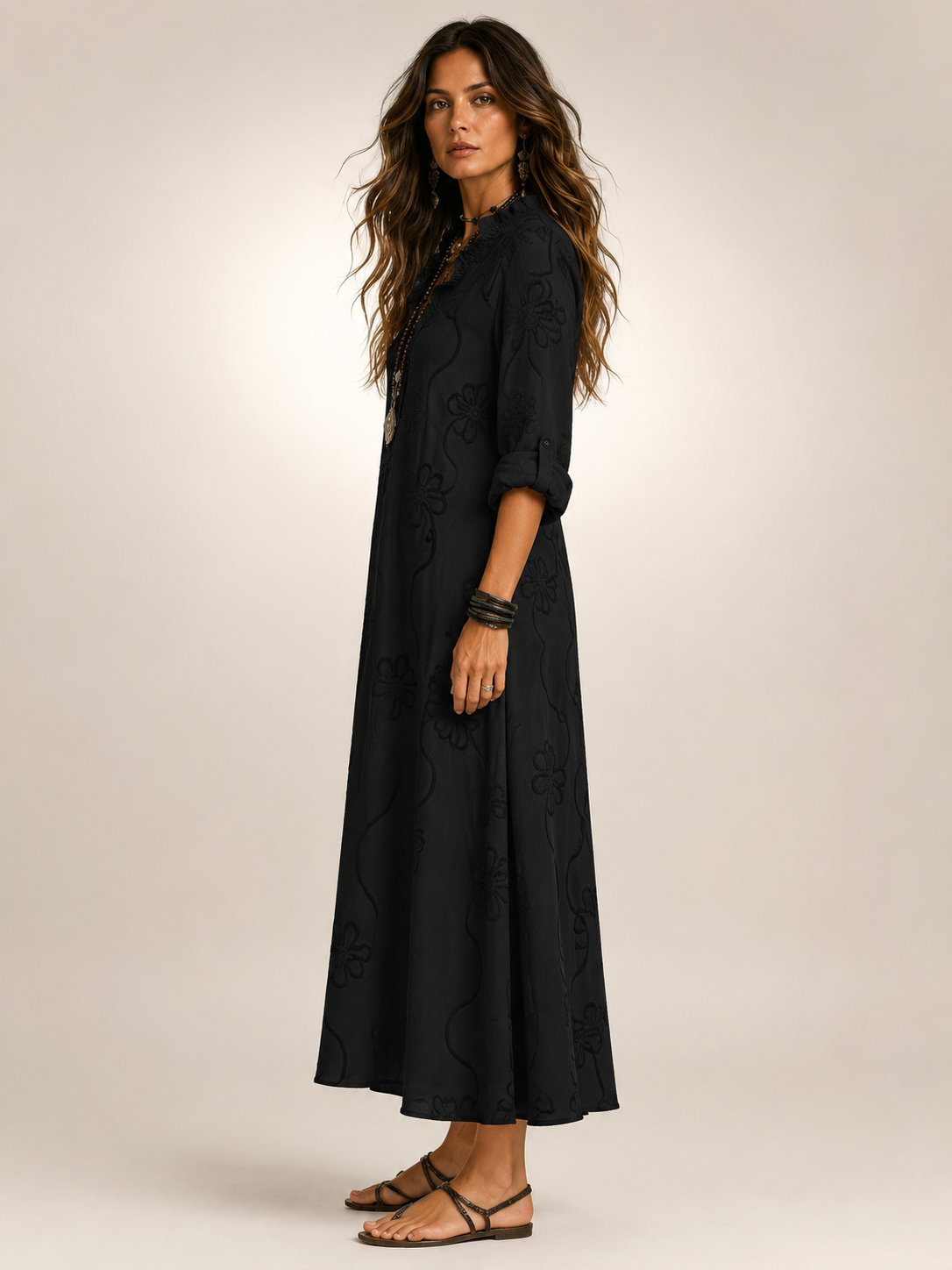 Merle | Tummy Covering Floral Summer Dress