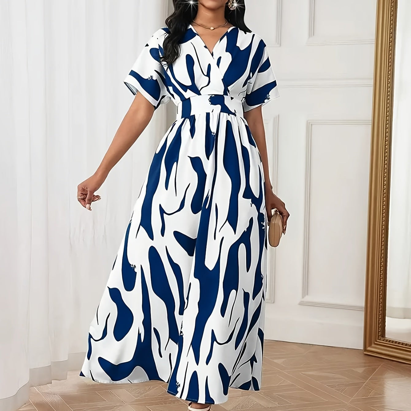 Veloura™ | Elegant Flowing Statement Maxi
