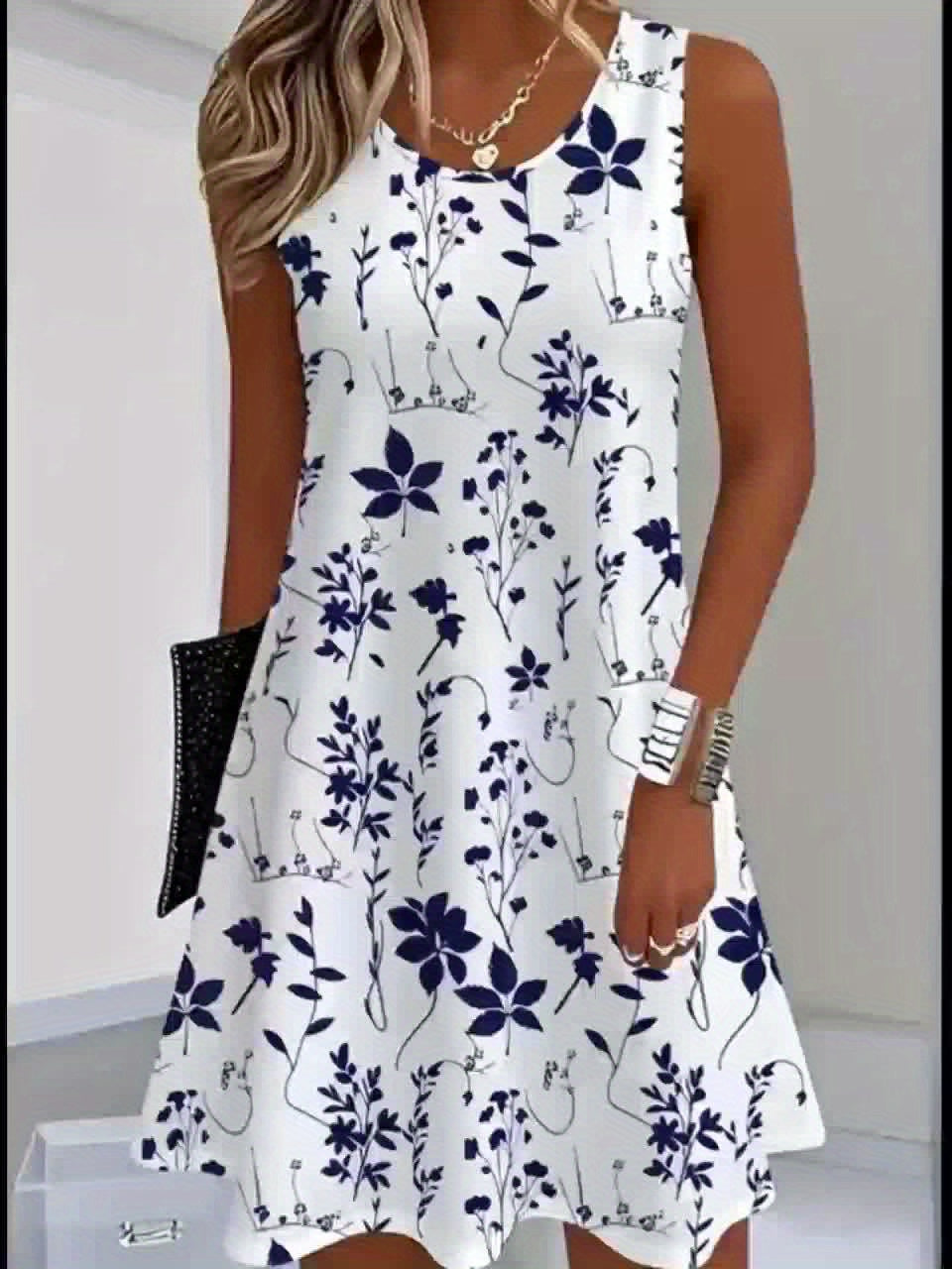 Serelise™ | Elegant Floral Swing Dress