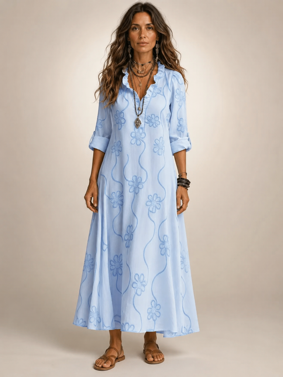 Merle | Tummy Covering Floral Summer Dress