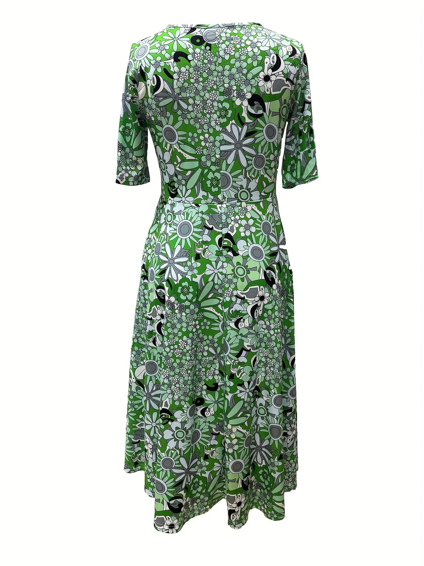 Rosavelle™ | Vintage Floral Pocket Maxi Dress