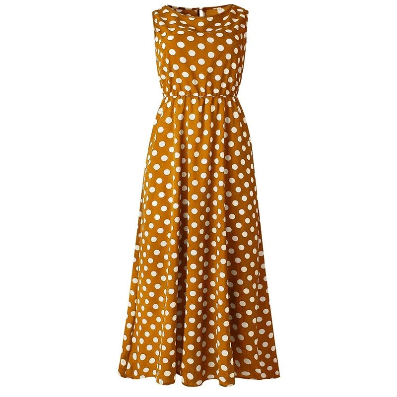 Ernest London | Smart dot dress with waist