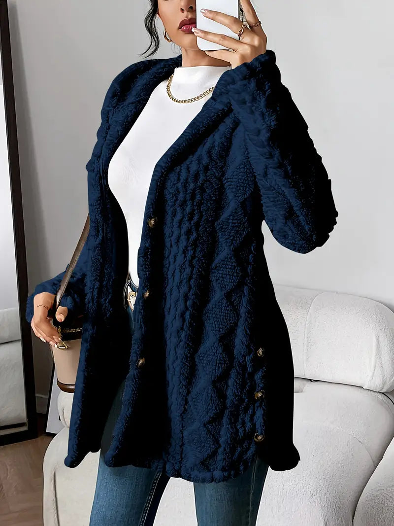 Hayden Soof | Plush Hooded Cardigan