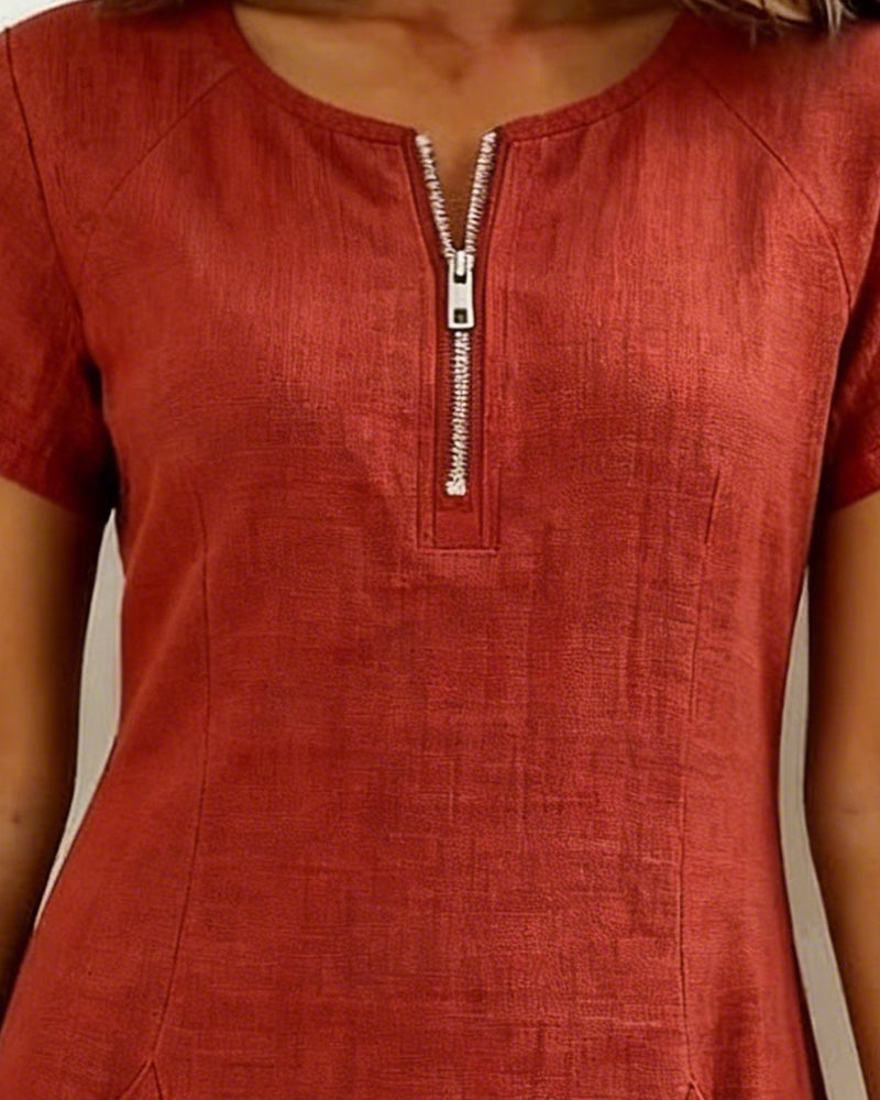 Lina™ Dress — Natural Elegance for Everyday Wear
