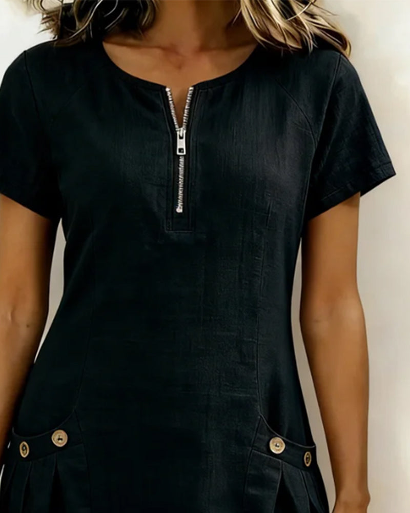 Lina™ Dress — Natural Elegance for Everyday Wear