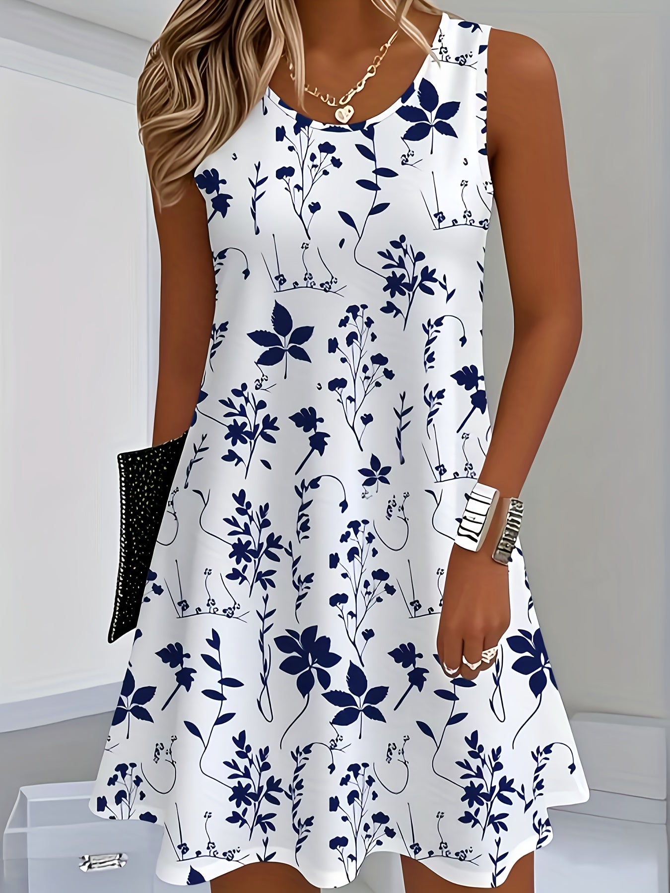 Serelise™ | Elegant Floral Swing Dress