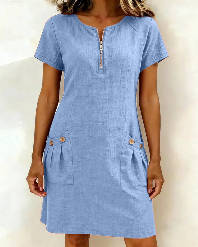 Lina™ Dress — Natural Elegance for Everyday Wear