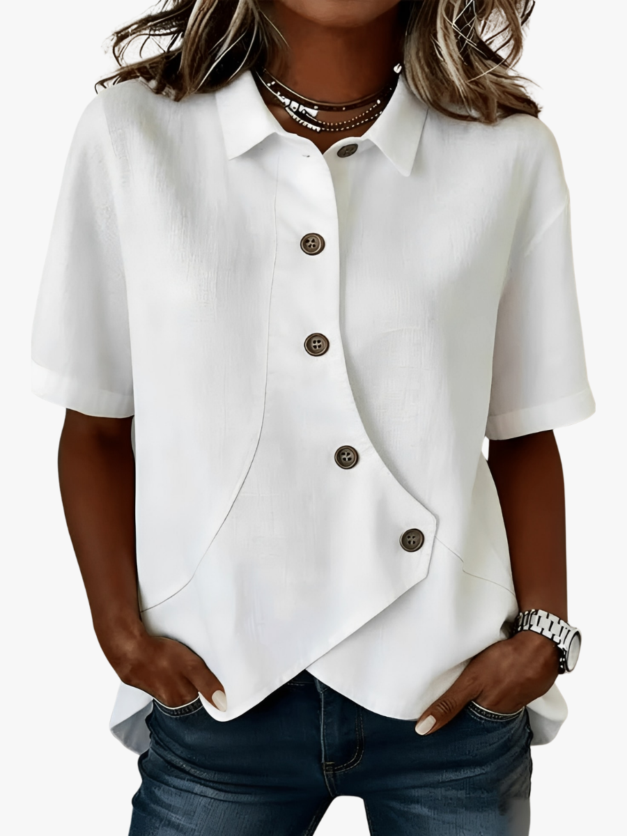 Linen Blend Shirt for Women