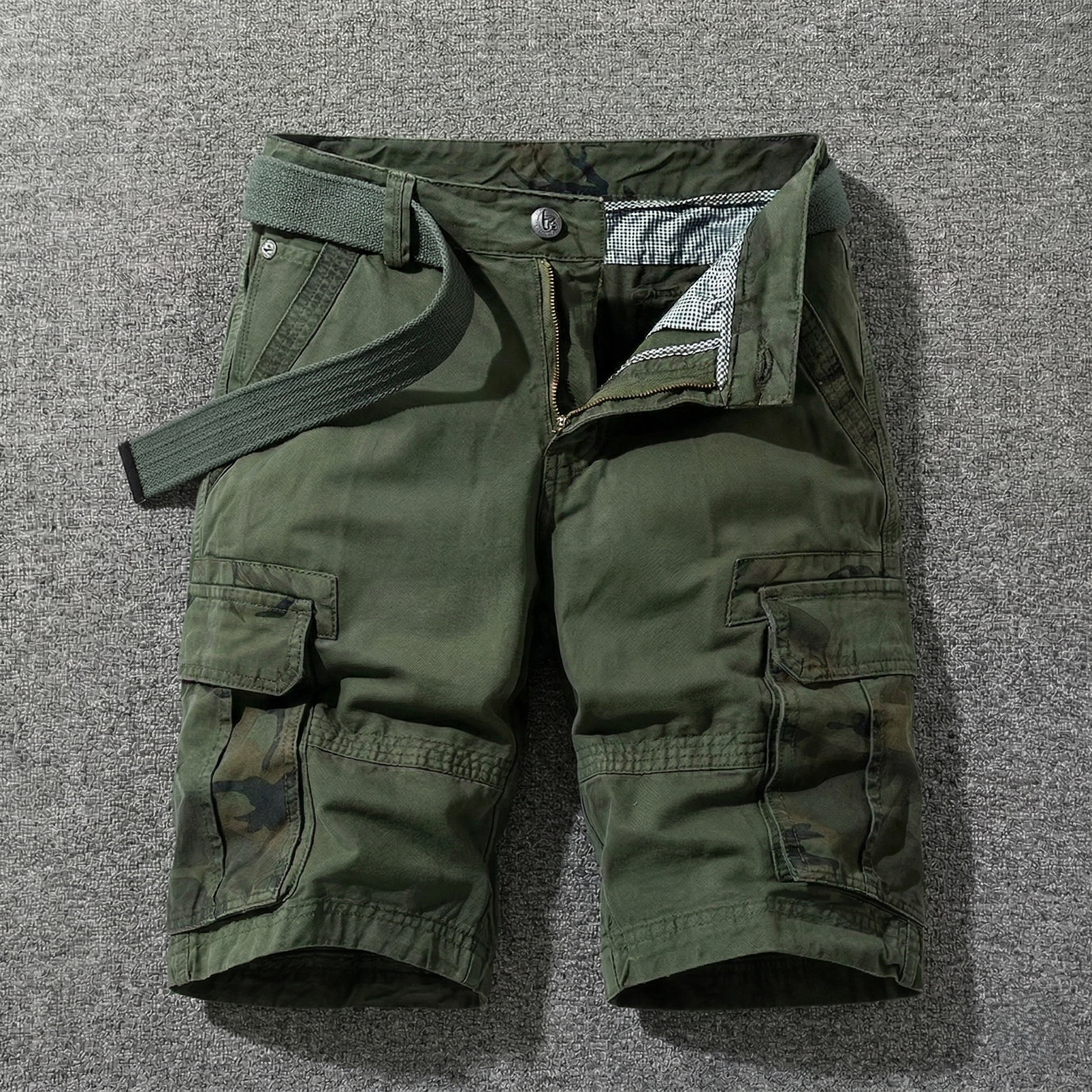 Hedan - Cargo Shorts With A Belt