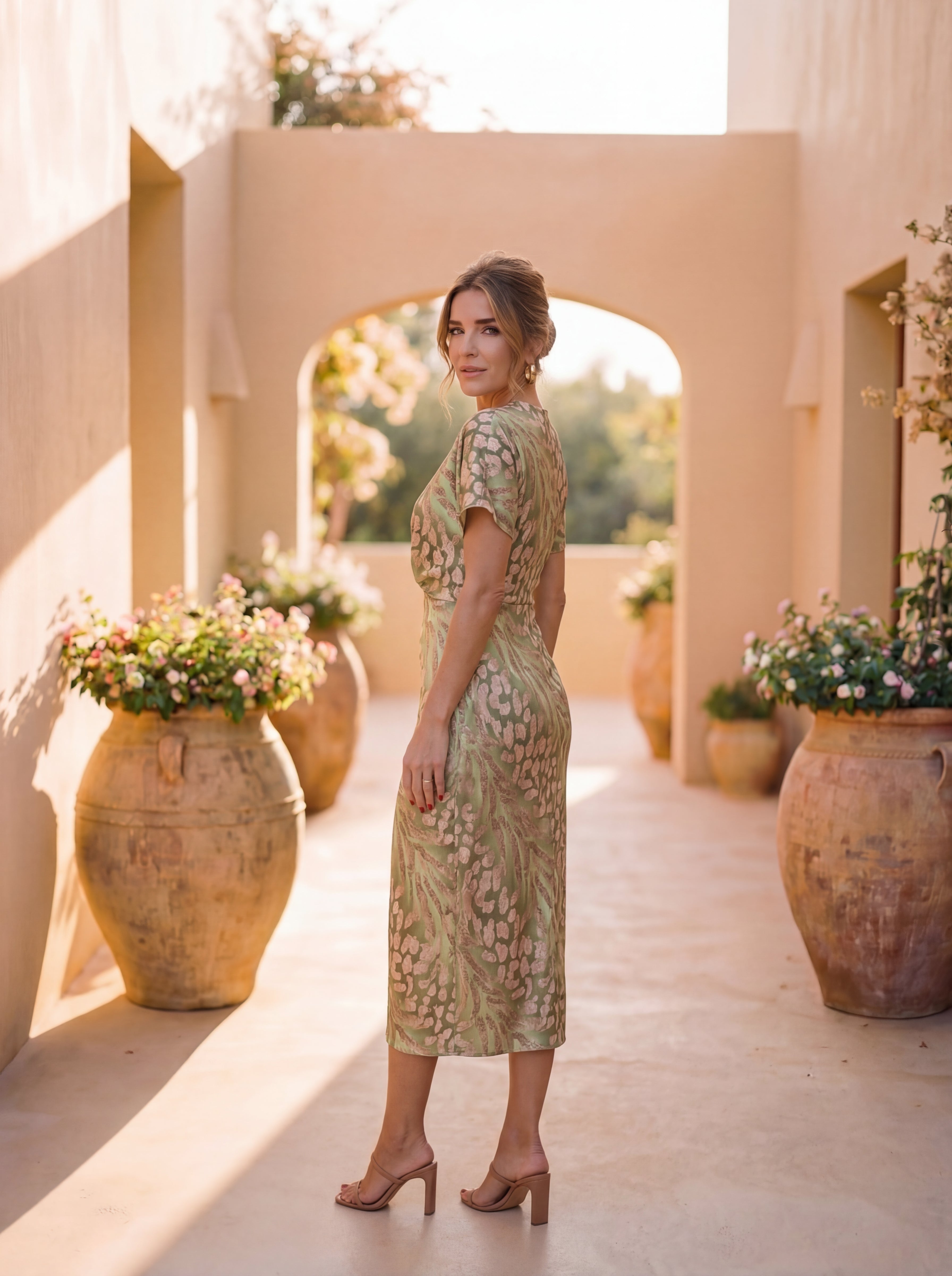 Taryn™ Elegant Dress in Lightweight, Flowing Fabric