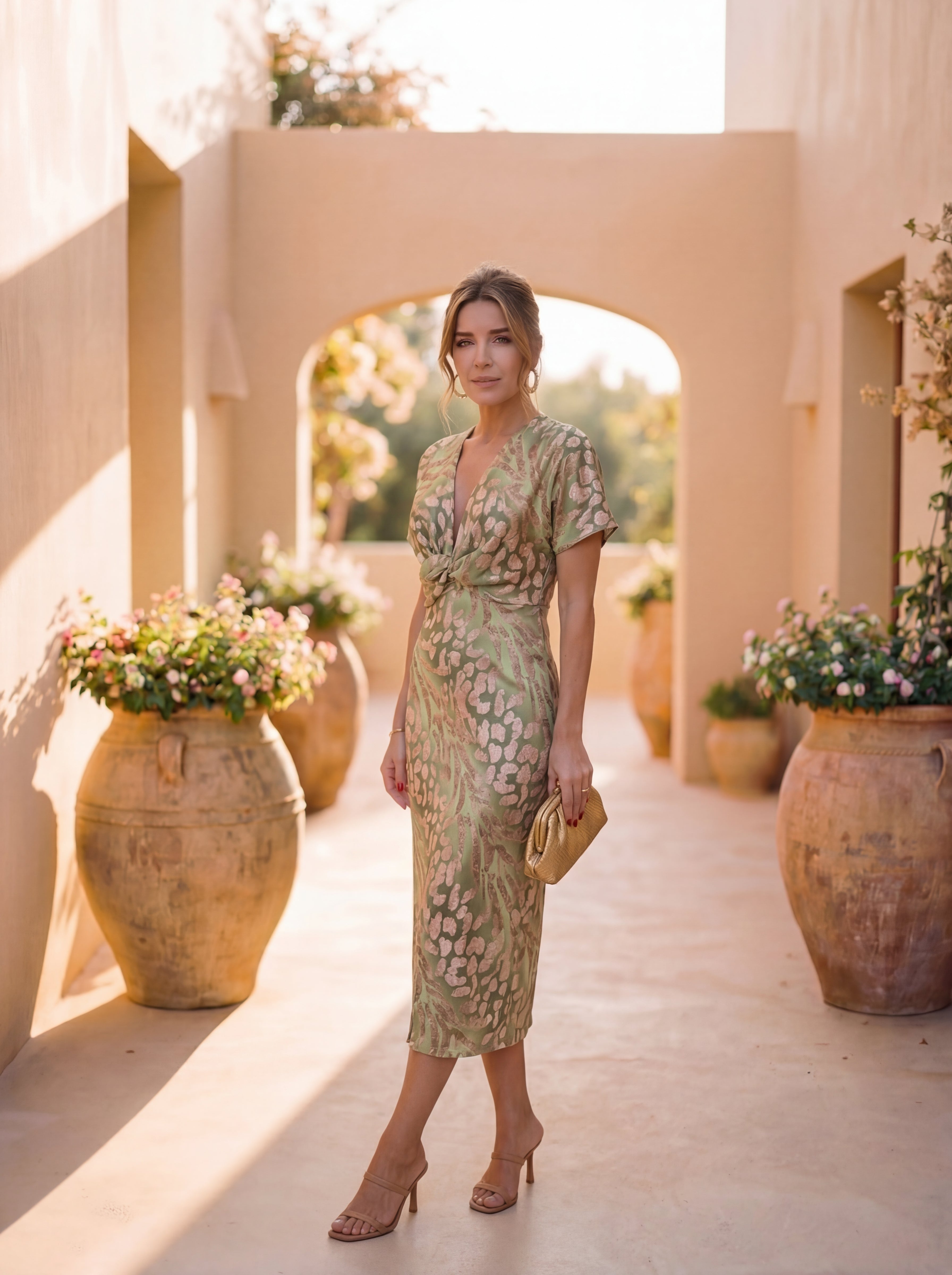 Taryn™ Elegant Dress in Lightweight, Flowing Fabric