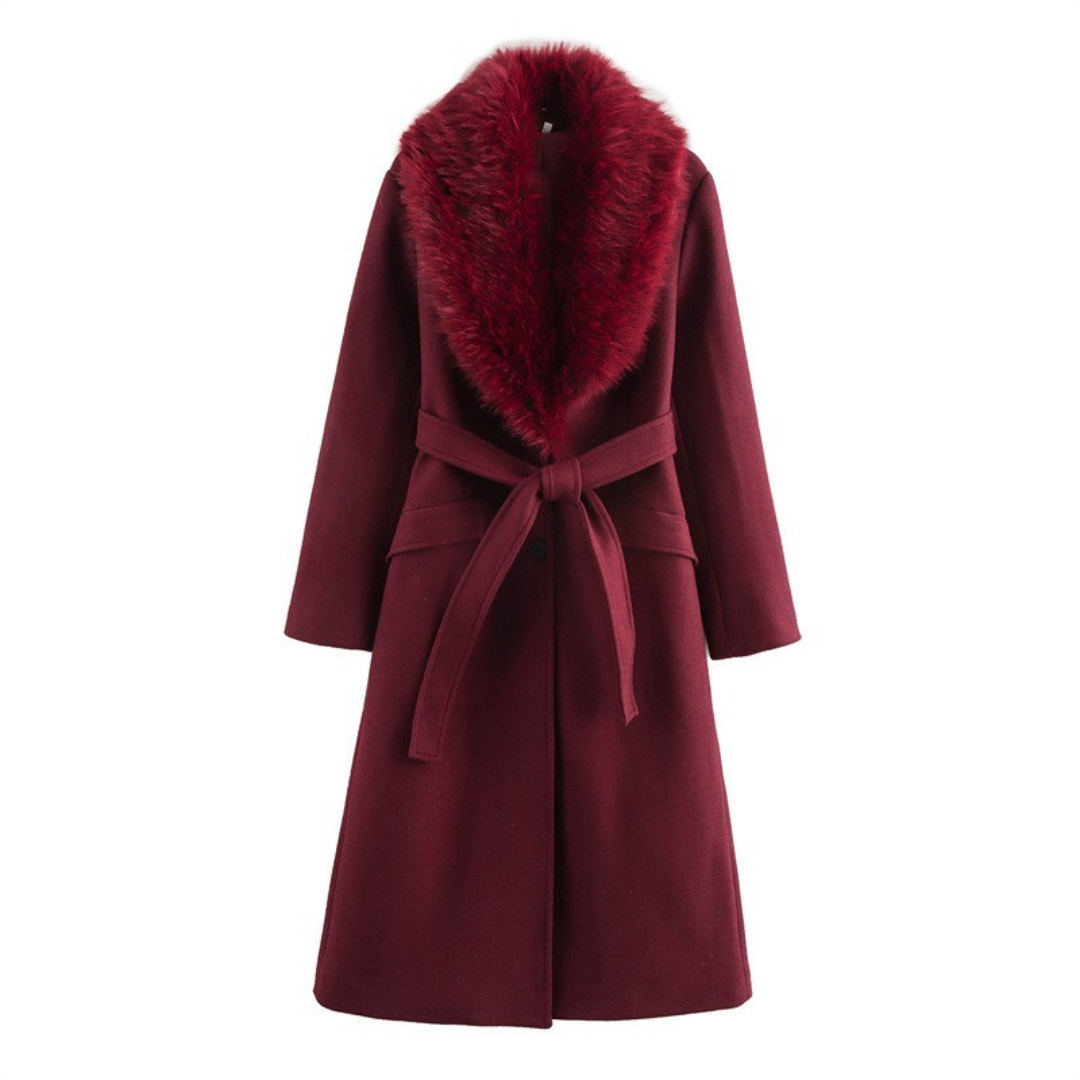 Campbell™ | Vienna Faux Fur Collar Coat