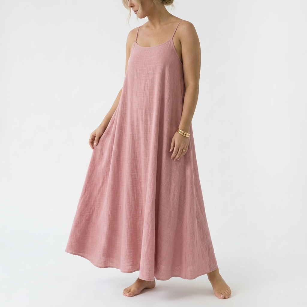 Dorsale™ | Lace-Up Strap Backless Maxi Dress