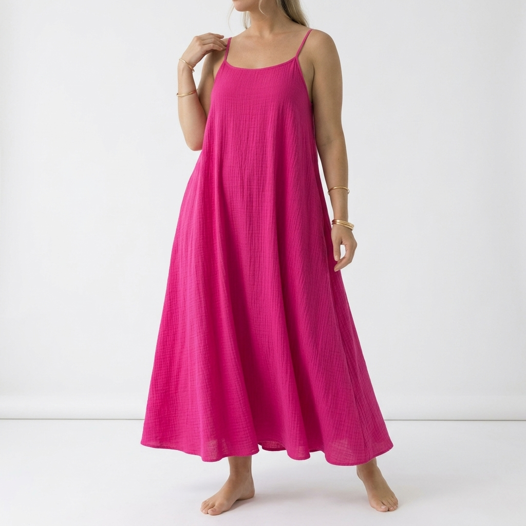 Dorsale™ | Lace-Up Strap Backless Maxi Dress