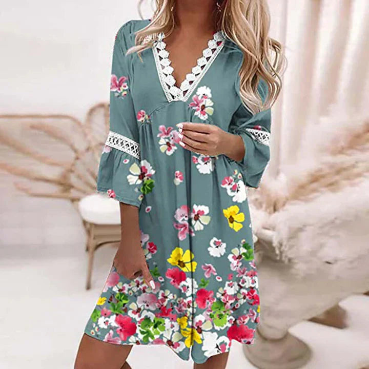 Cassandra Summer Dress – Floral Lightness and Casual Elegance