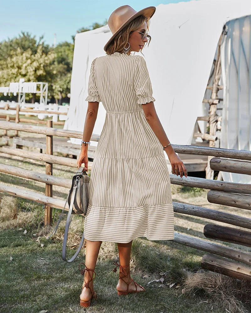 Elise - Striped Dress