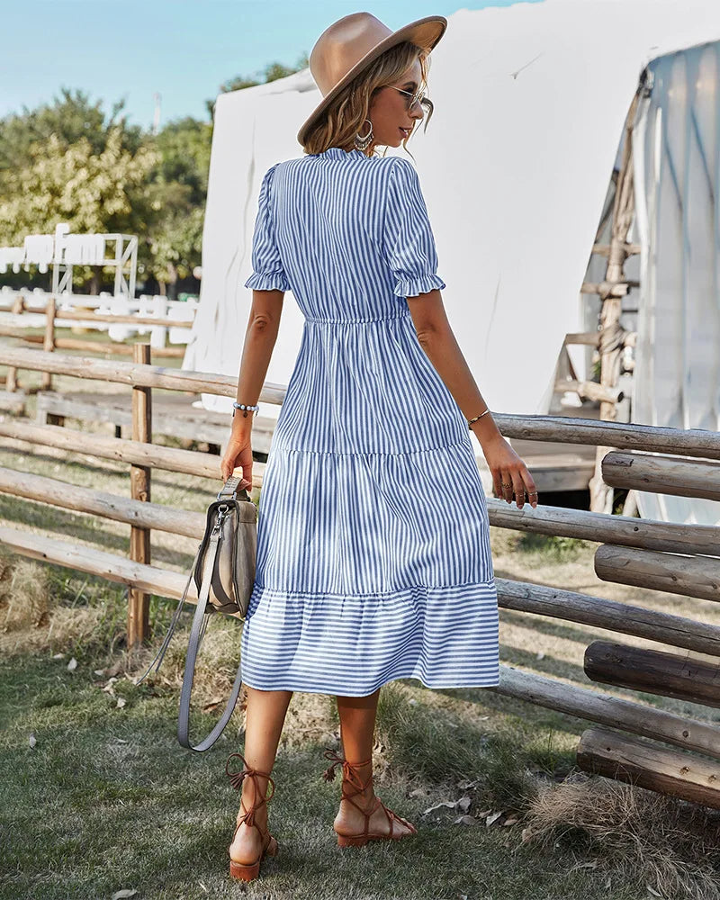 Elise - Striped Dress