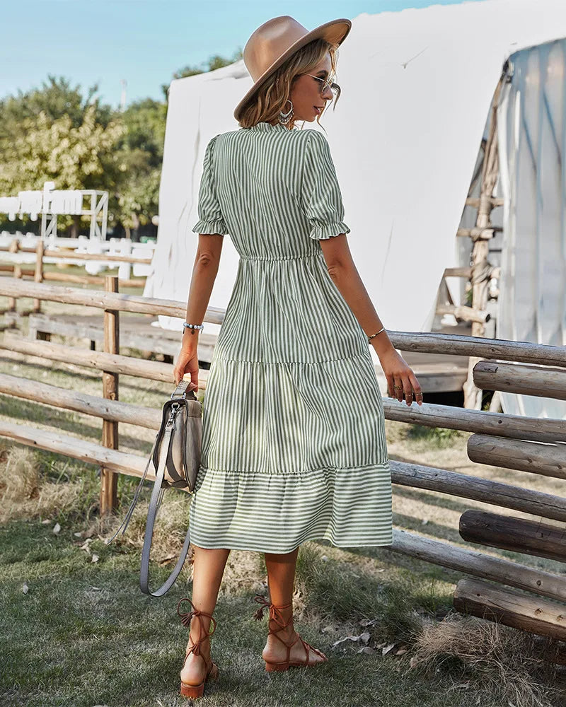 Elise - Striped Dress