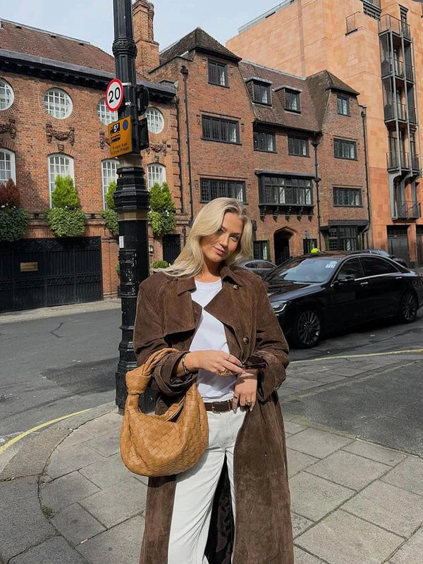 Campbell™ | Suede Trench Coat
