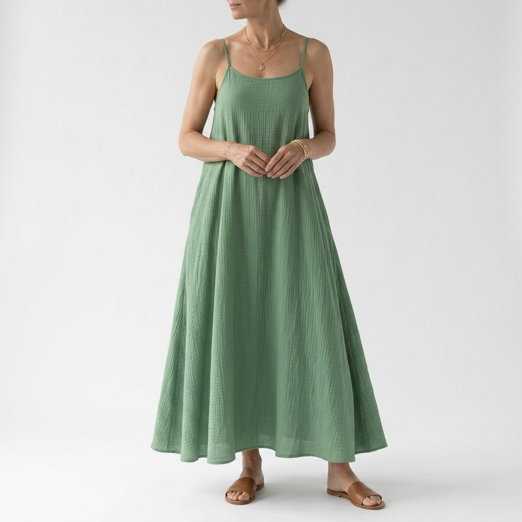 Dorsale™ | Lace-Up Strap Backless Maxi Dress