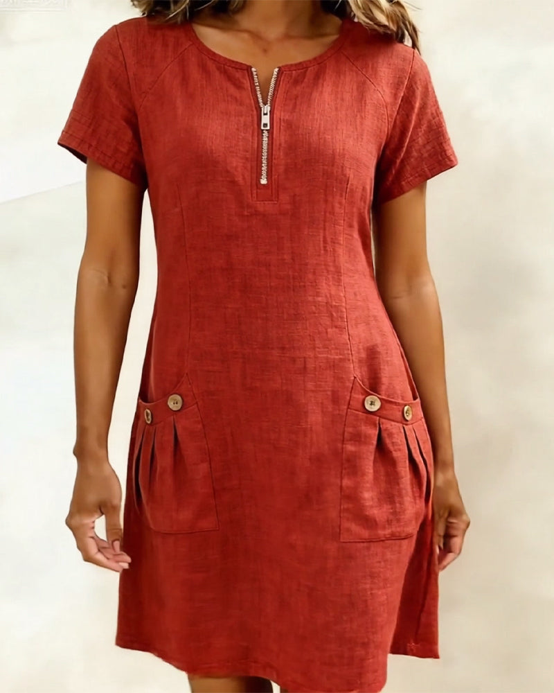 Lina™ Dress — Natural Elegance for Everyday Wear